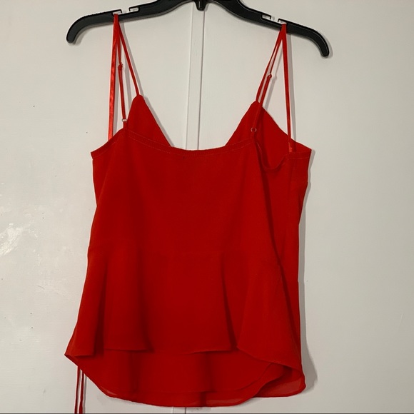 Naked Zebra Surplice Tank Top in Red - Picture 4 of 8
